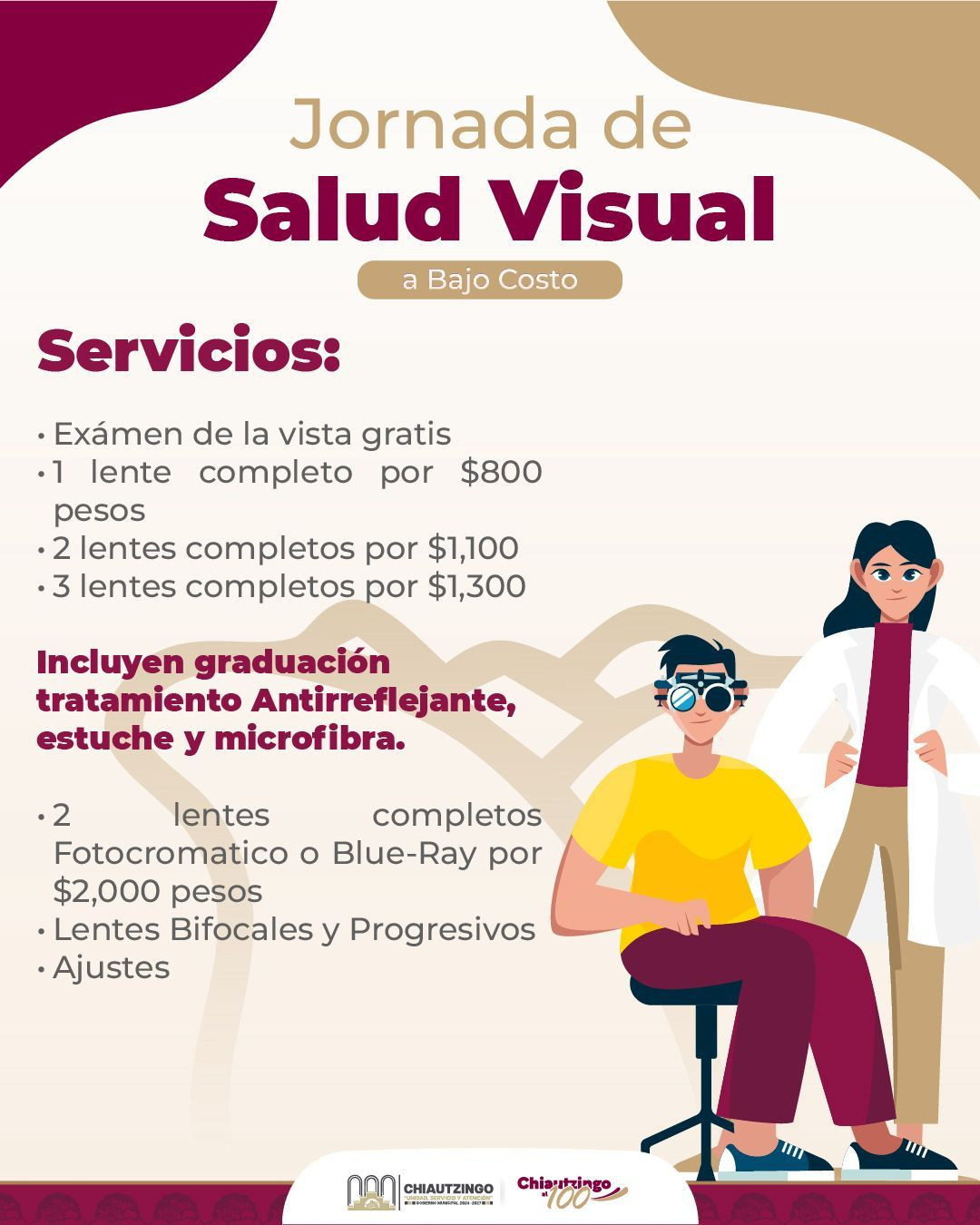 Jornada de salud visual a bajo costo