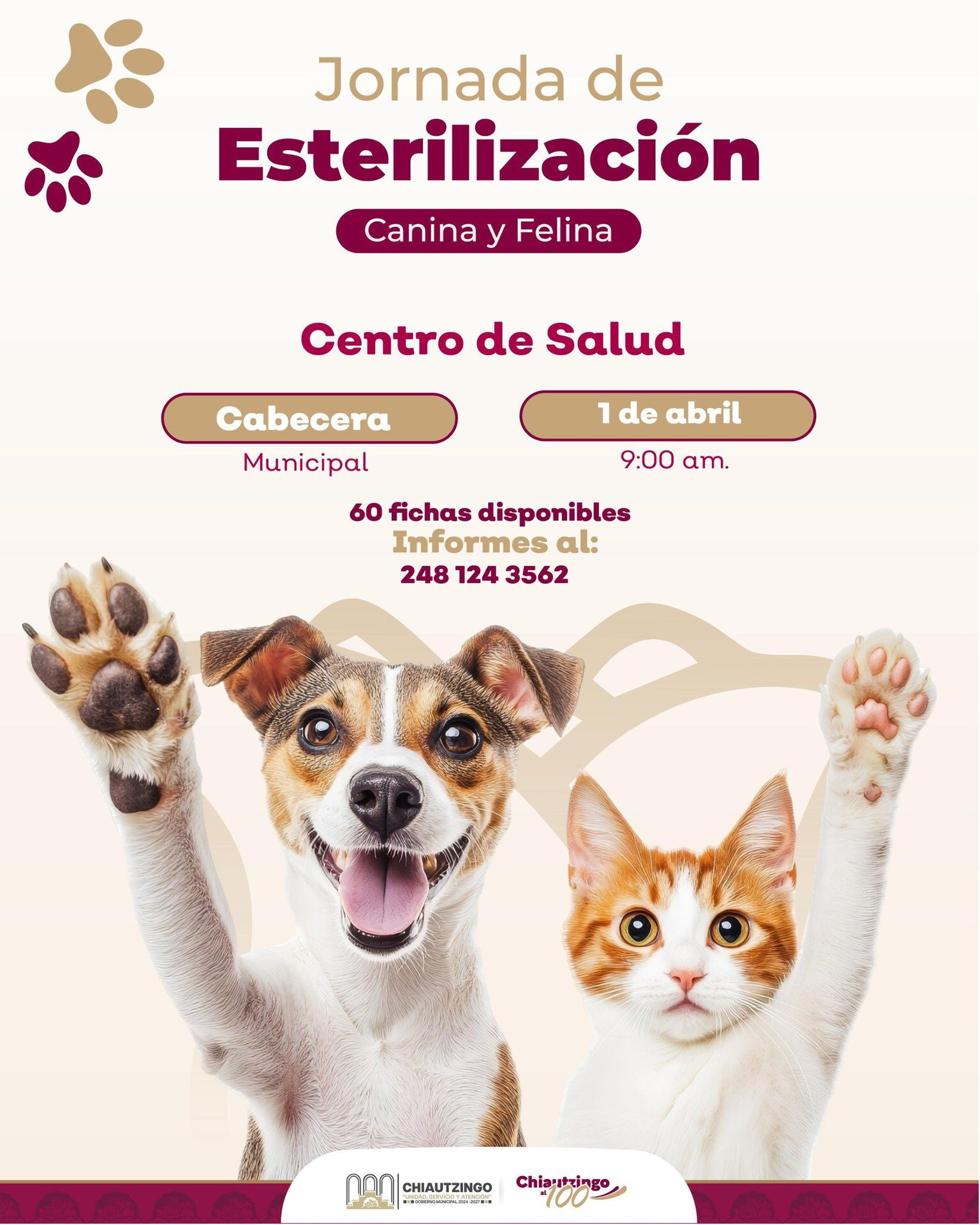 🐾 Jornada de Esterilización Canina y Felina 🐾
