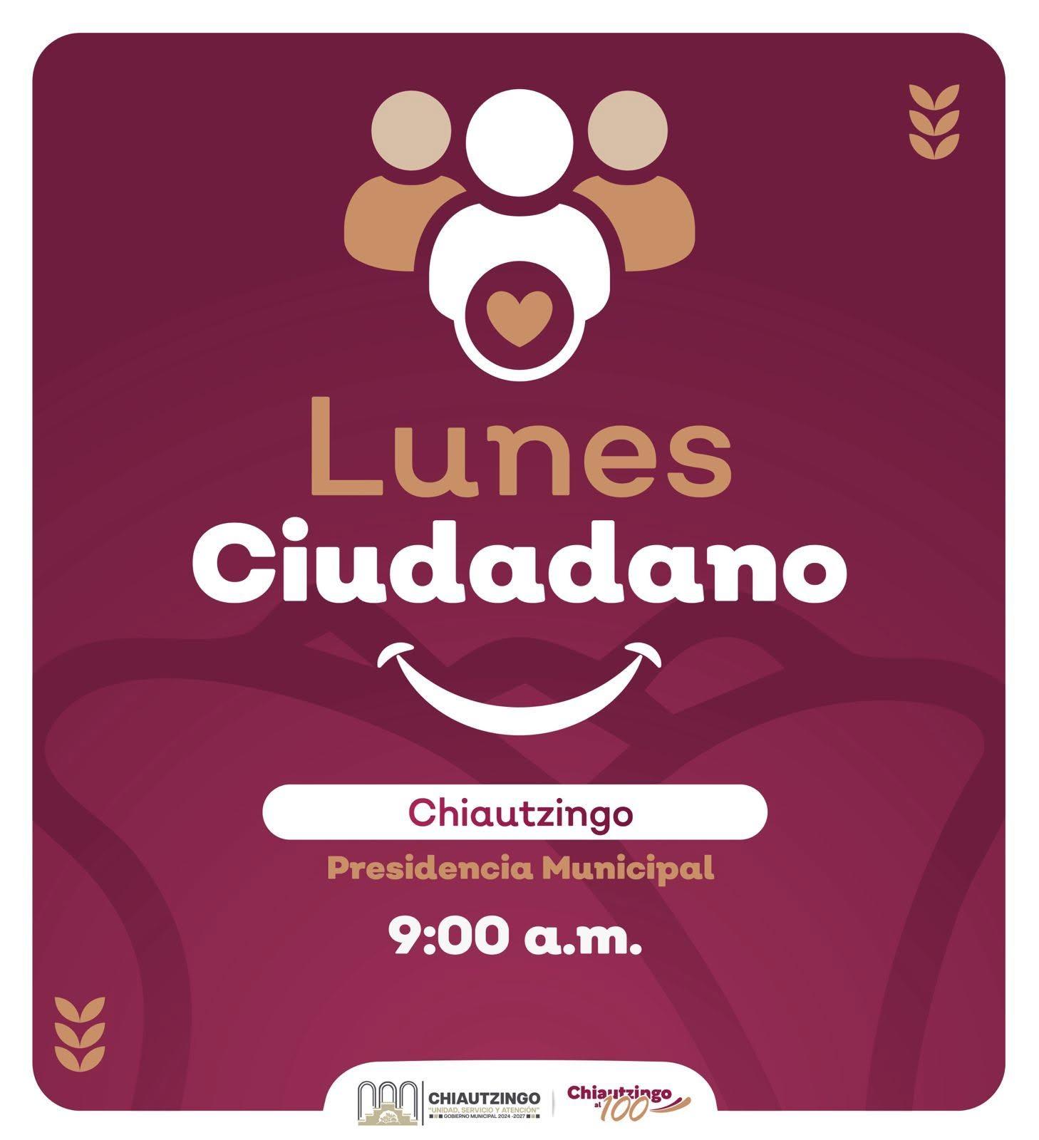 Lunes Ciudadano, San Lorenzo Chiautzingo, 15 de junio de 2026